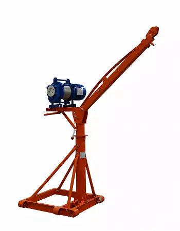 Мини-кран строительный TOR KM с поворотной стрелой и лебедкой KCD 500 кг 60 м 380В